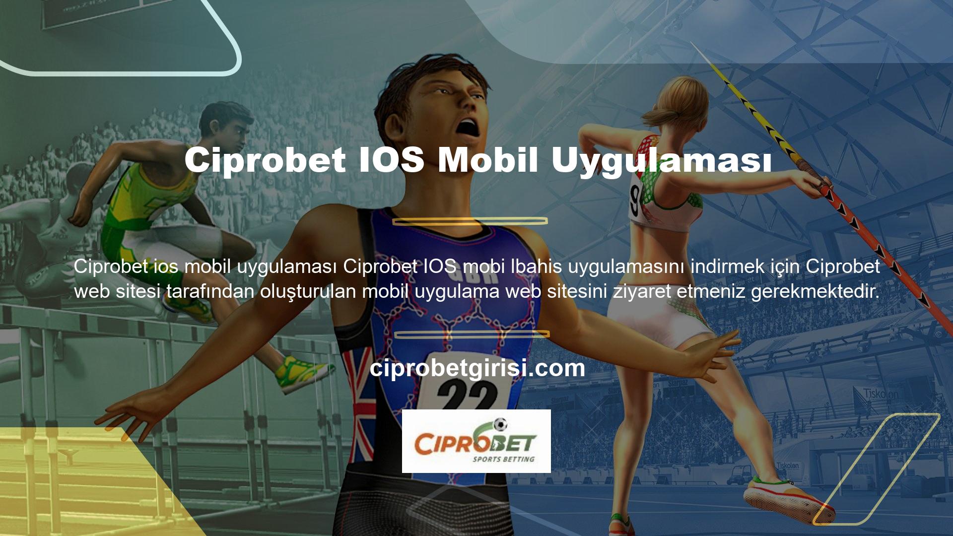 Ciprobet ios mobil uygulaması Ciprobet, tüm mobil cihazlarda mobil uygulama hizmeti sunan az sayıdaki bahis ve casino sitelerinden biridir