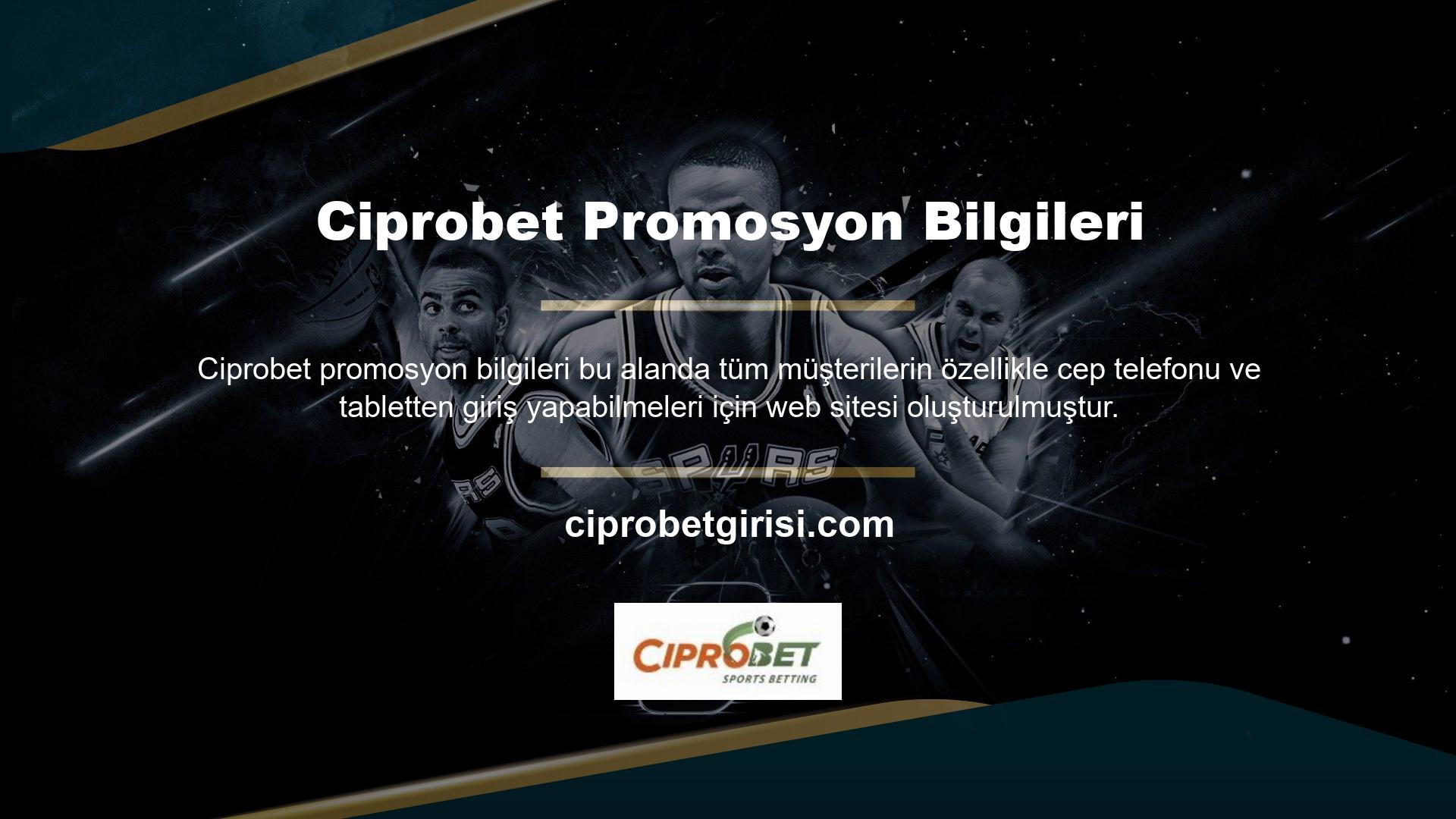 Ciprobet Promosyonları, Türkiye genelinde her türlü içerikten para kazanabileceğiniz en ucuz mobil erişim platformlarını bir arada sunmaya devam ediyor